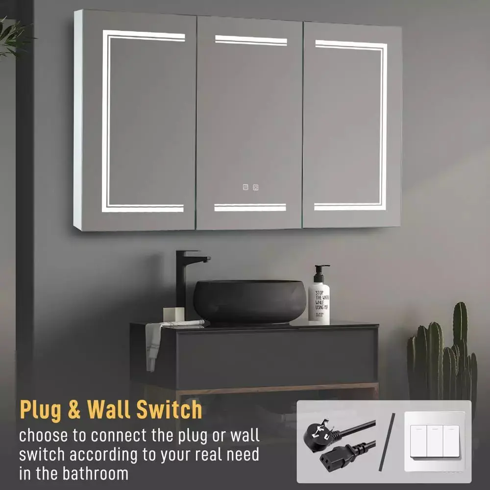 48" Mirror Lighted Medicine Cabinet - Image 3