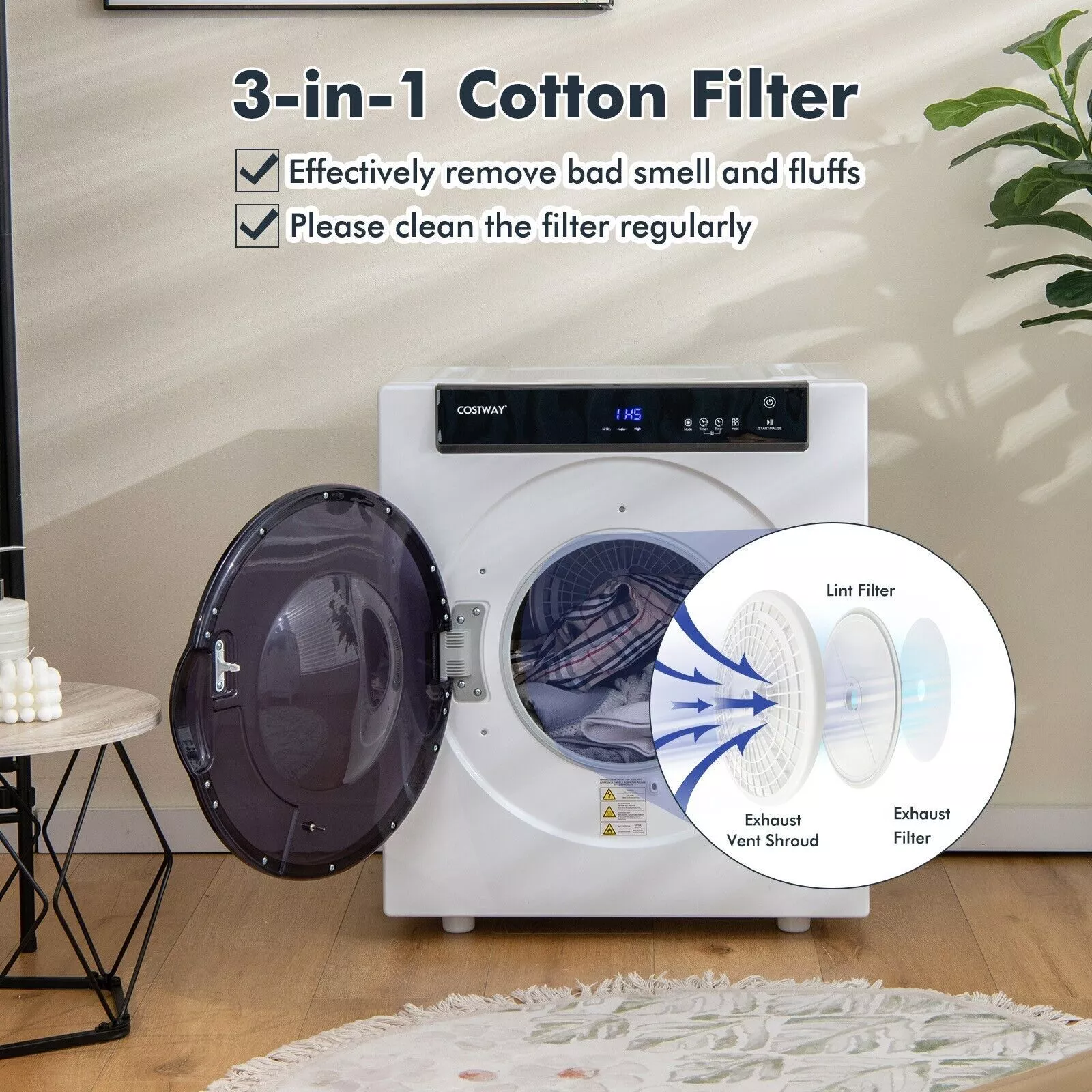 4KG Electric Vented Tumble Dryer - Image 4