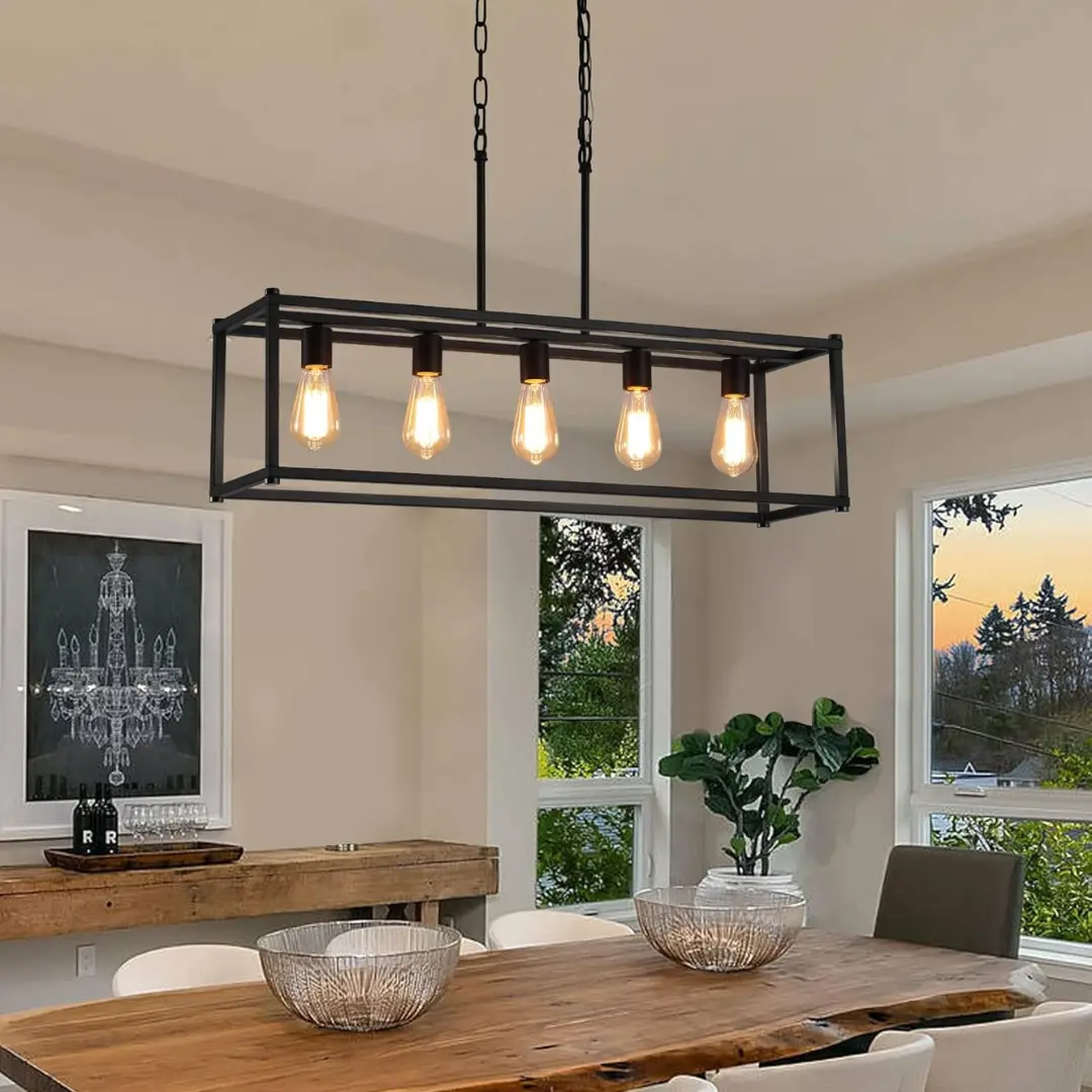 5 Lights Farmhouse Dining Room Chandelier
