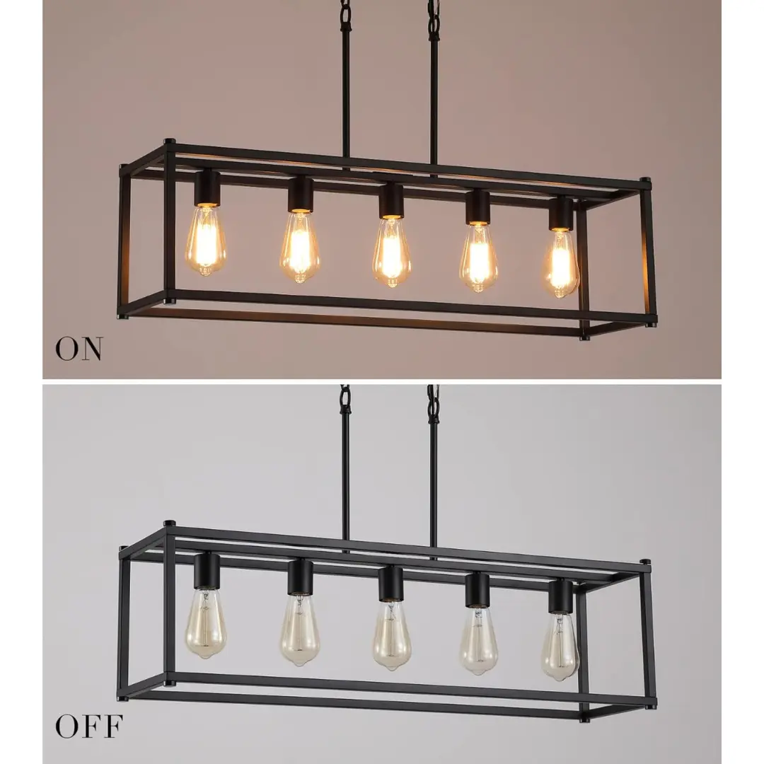 5 Lights Farmhouse Dining Room Chandelier - Image 5