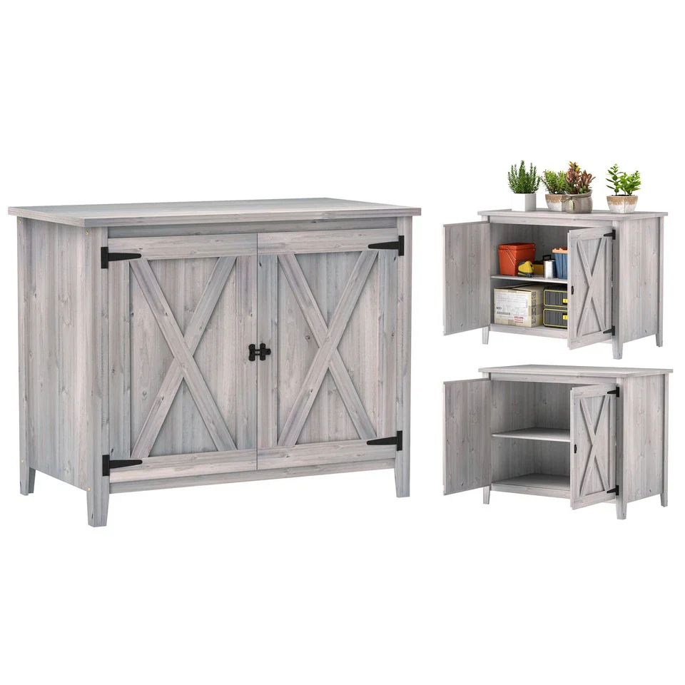 55lbs Wooden Outdoor Garden Shed - Image 3