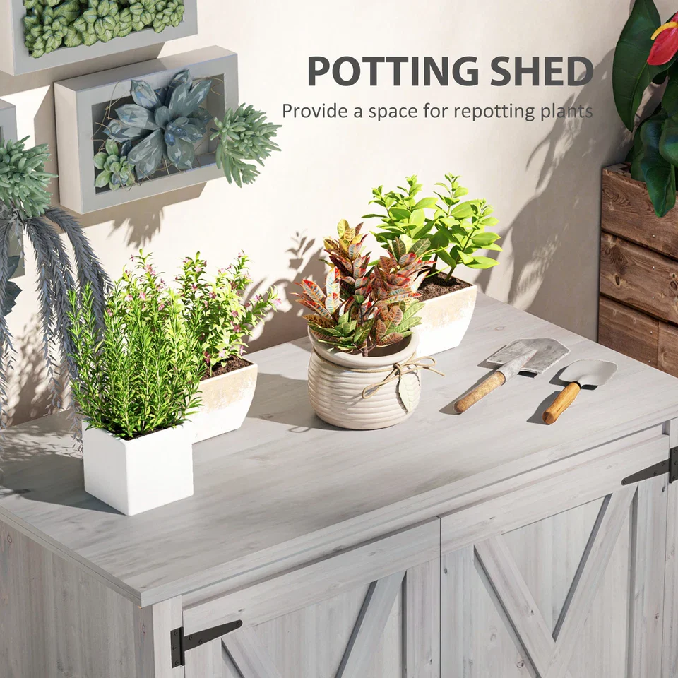 55lbs Wooden Outdoor Garden Shed - Image 5