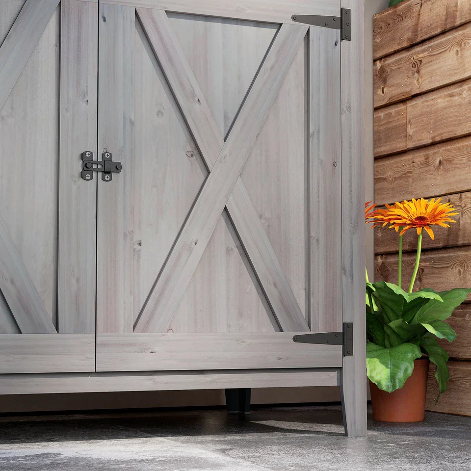 55lbs Wooden Outdoor Garden Shed - Image 7