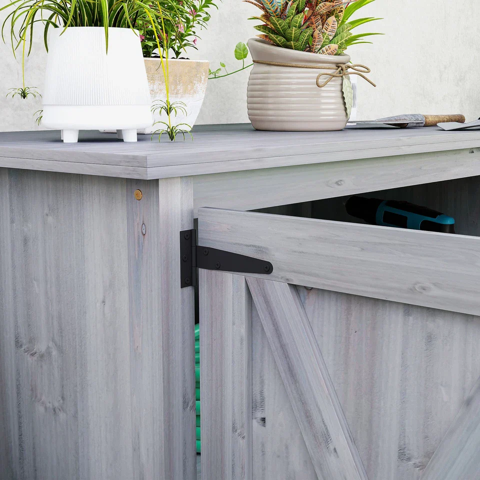 55lbs Wooden Outdoor Garden Shed - Image 8