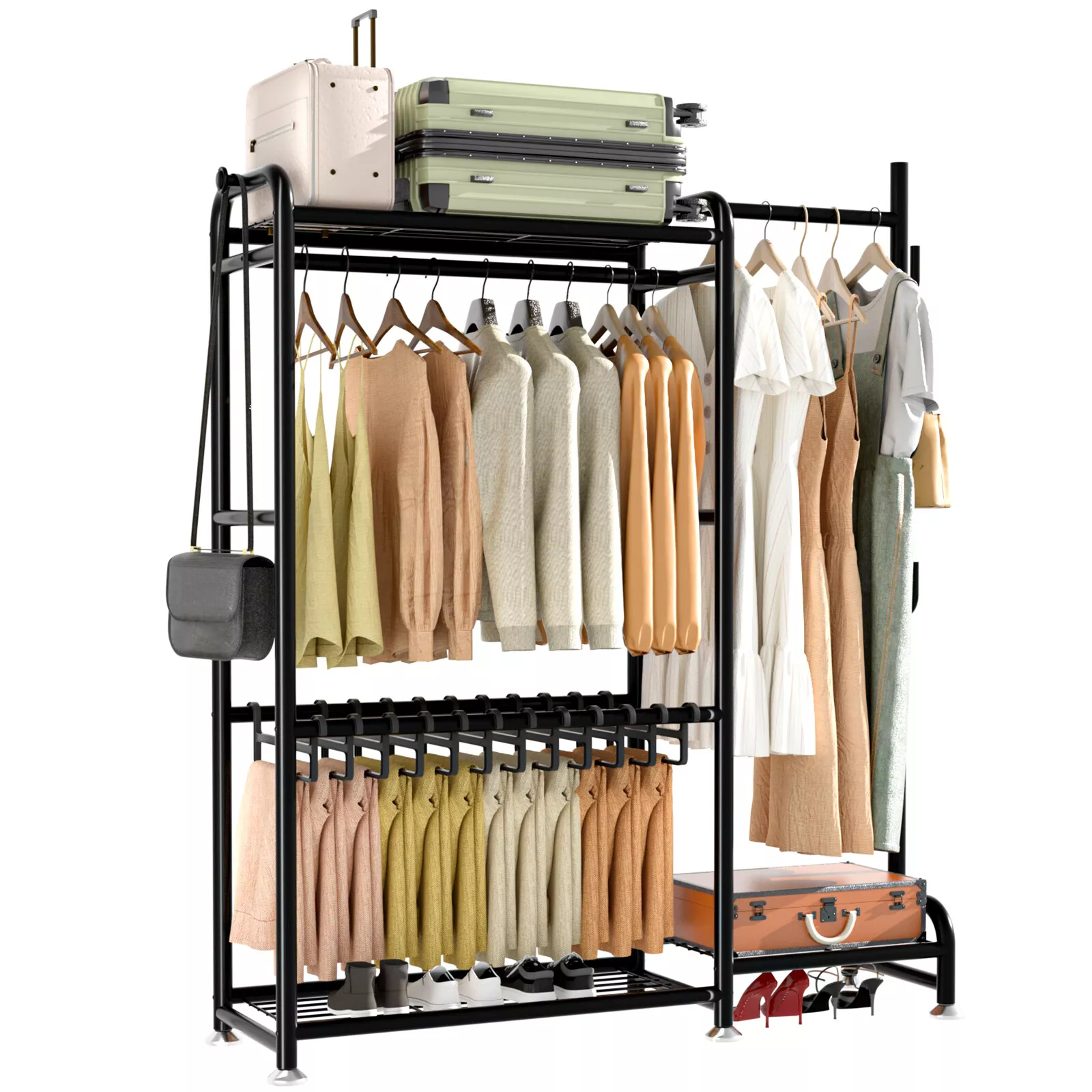 58" Heavy Duty Wardrobe Clothes Rack - Image 2
