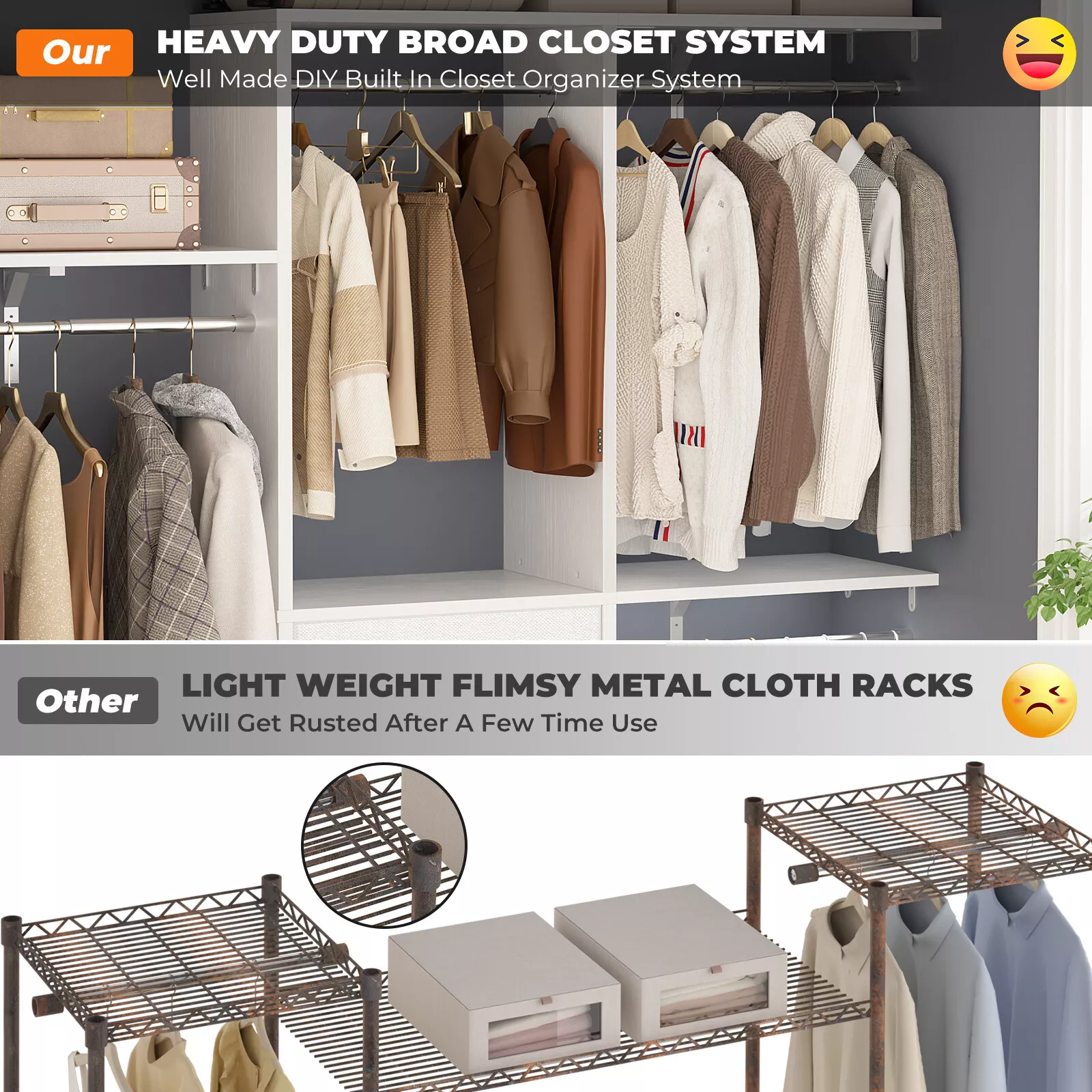 59" Walk In Closet System With Drawers - Image 4