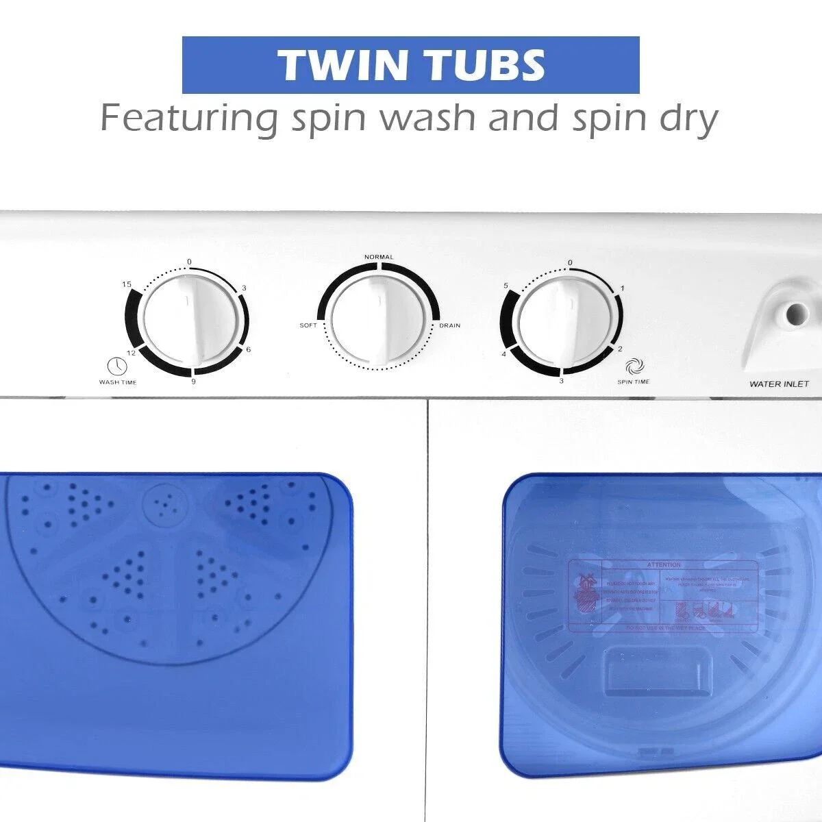 5KG Portable Washing Machine & Spin Dryer - Image 5