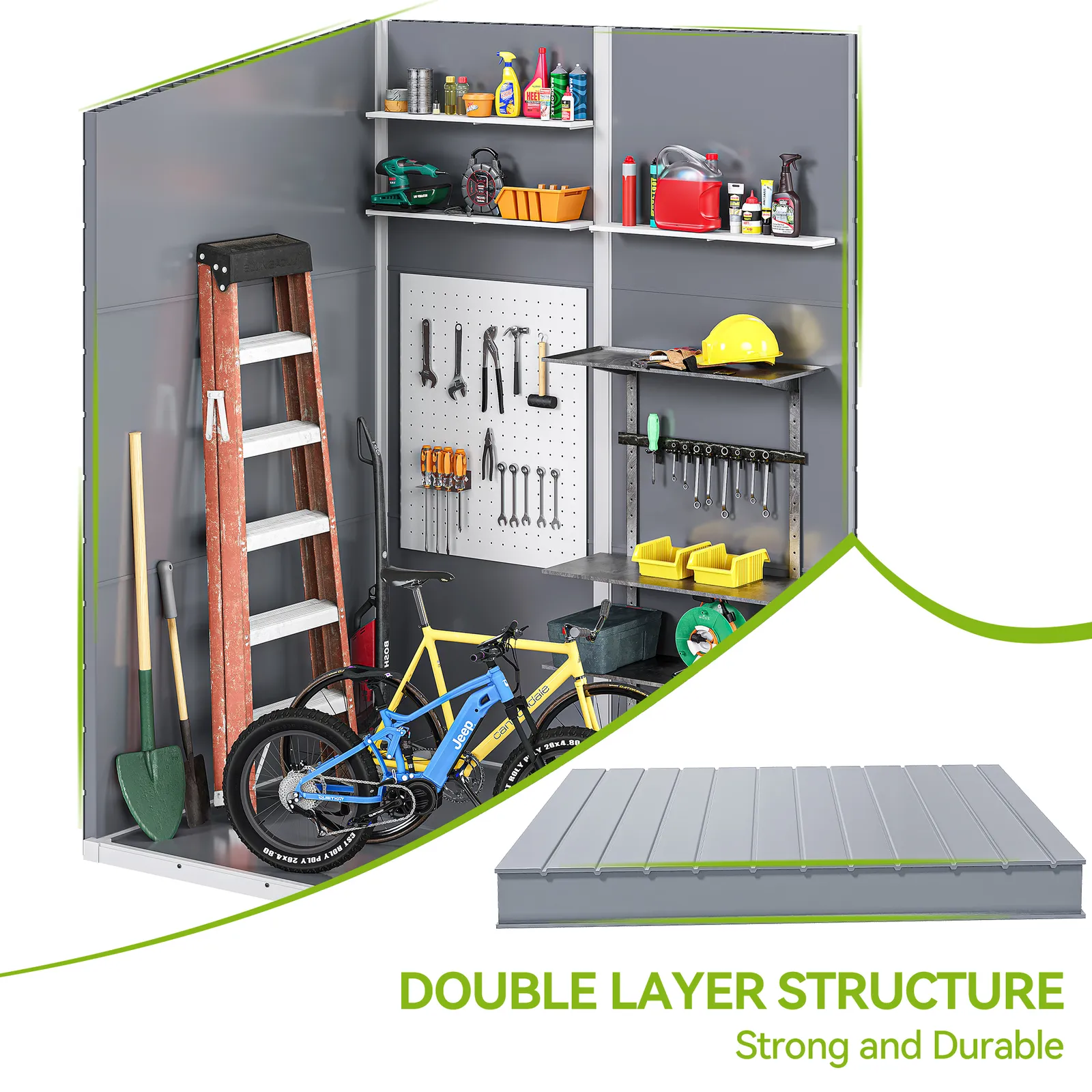 5x4 Outdoor Utility Storage Shed - Image 4