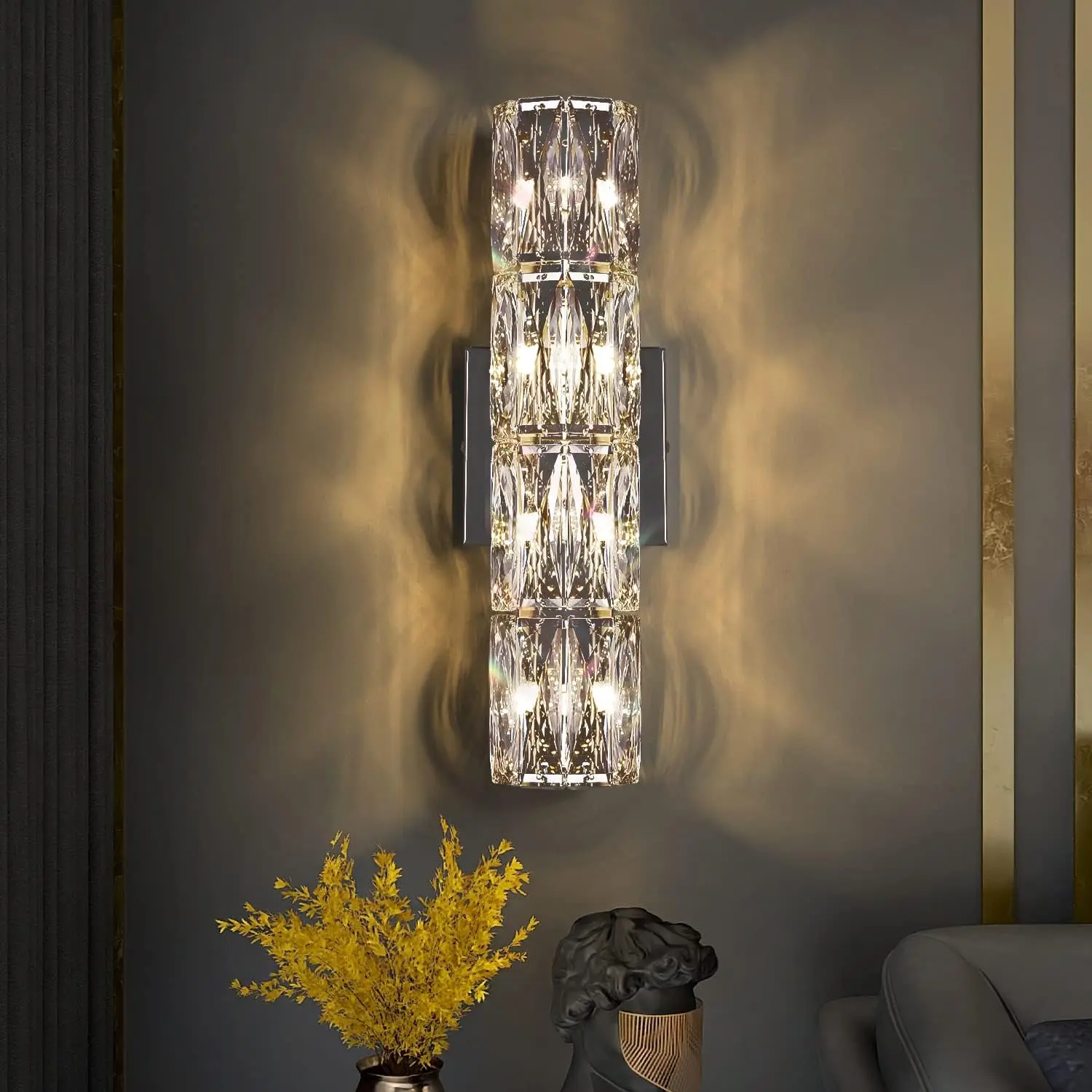 6 Layer Crystal Wall Light - Image 5