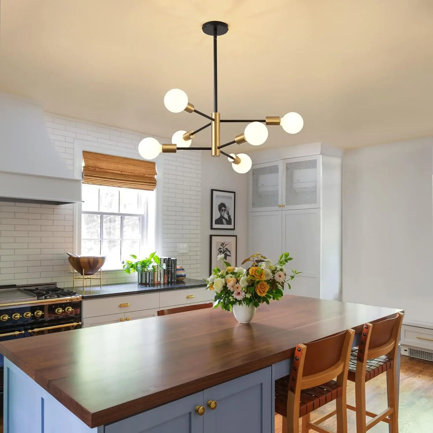 6 Lights Sputnik Dining Room Chandelier