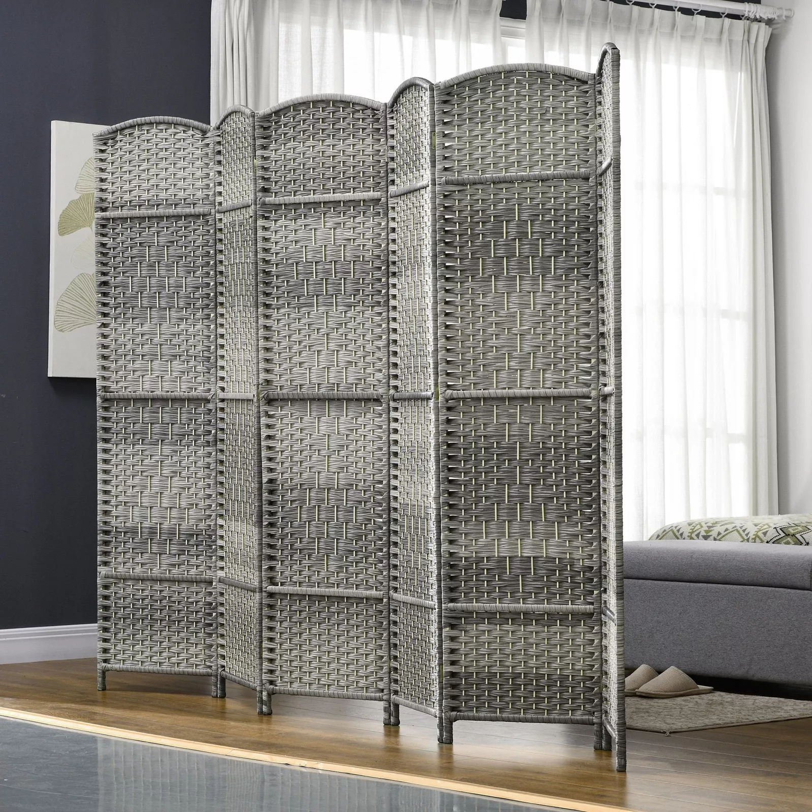 6 Panels Room Dividers Partition Wall