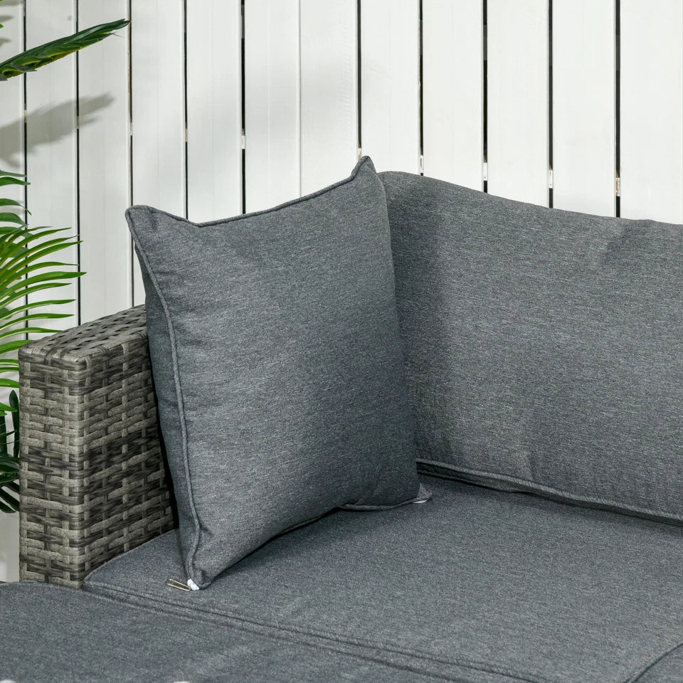 6 Piece Rattan Outdoor Patio Couch Set - Image 7