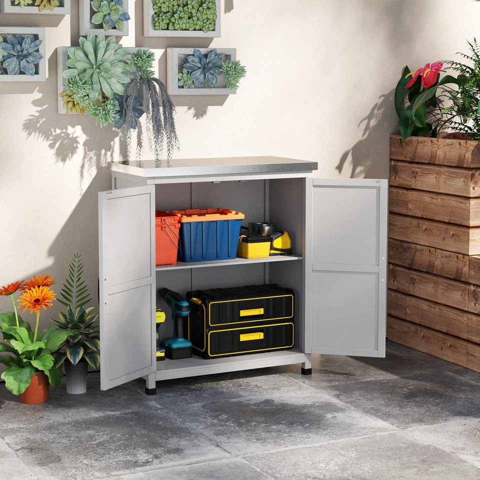 66lbs Wooden Outdoor Garden Shed - Image 2