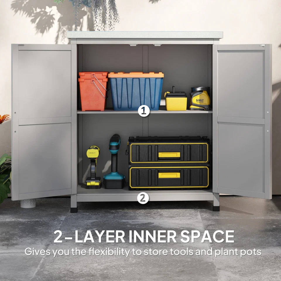 66lbs Wooden Outdoor Garden Shed - Image 6