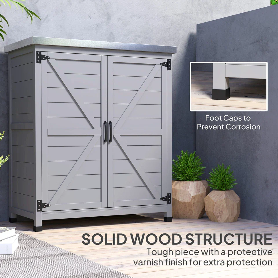66lbs Wooden Outdoor Garden Shed - Image 7