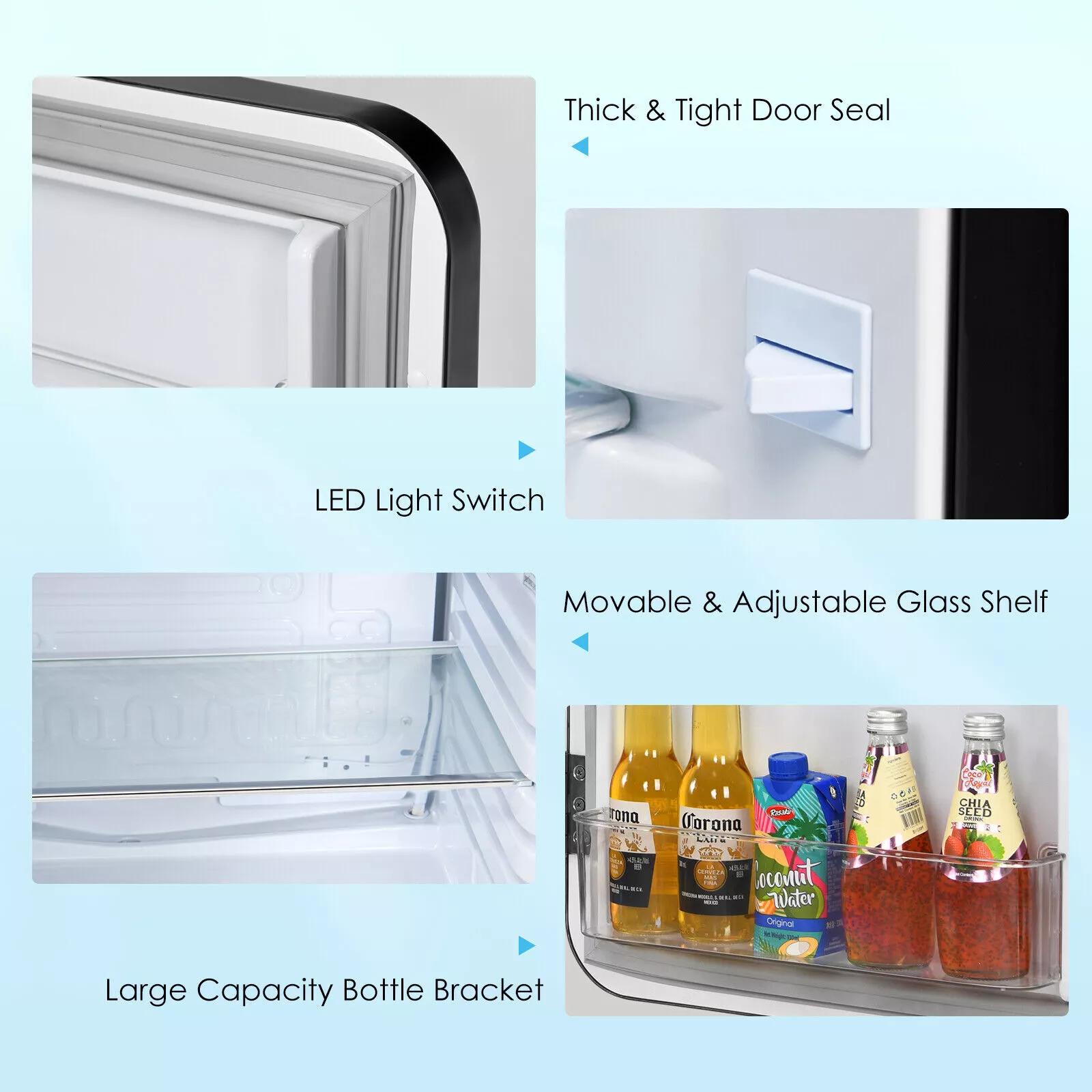 68L Bedroom Mini Drinks Fridge - Image 5