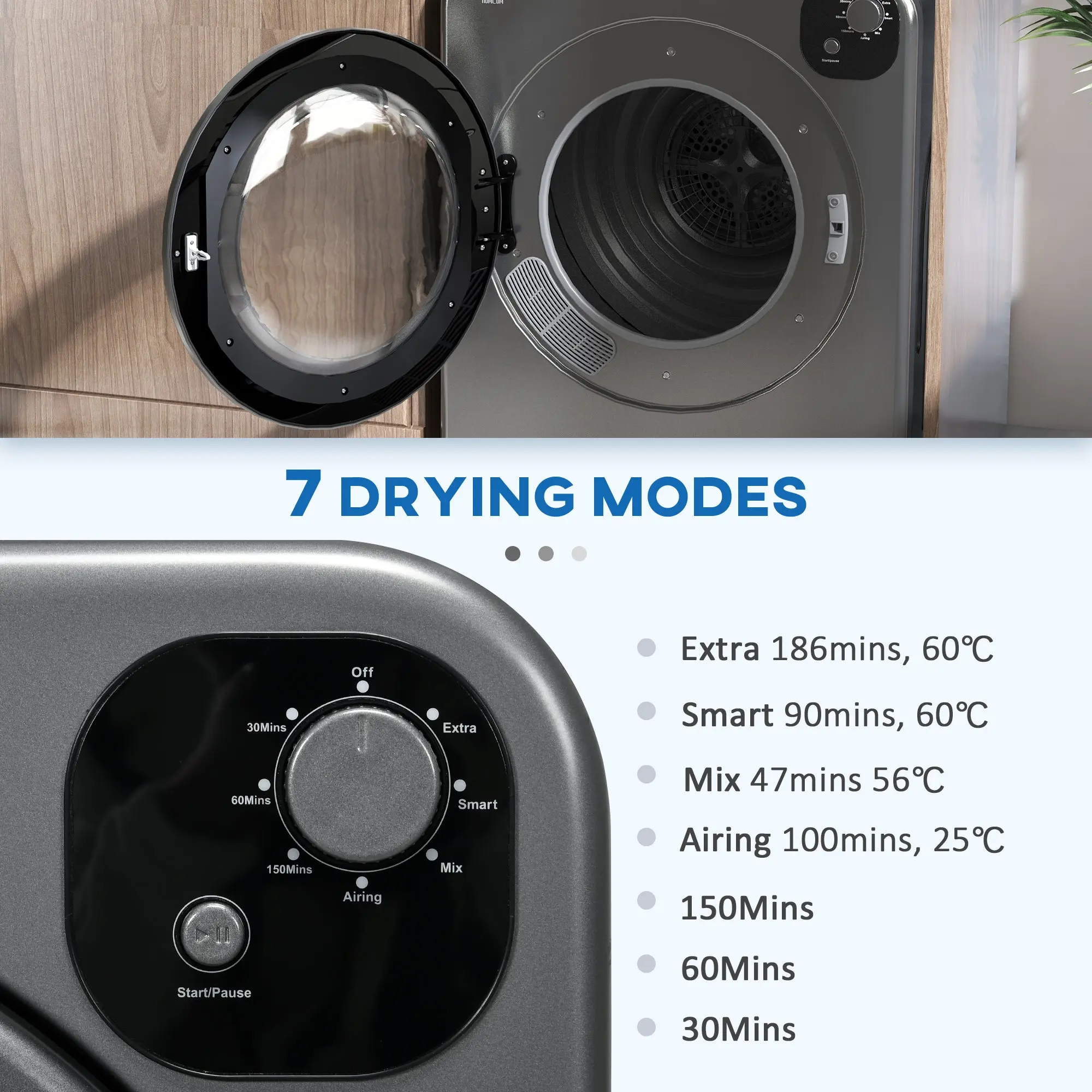 6KG Electric Vented Tumble Dryer - Image 5