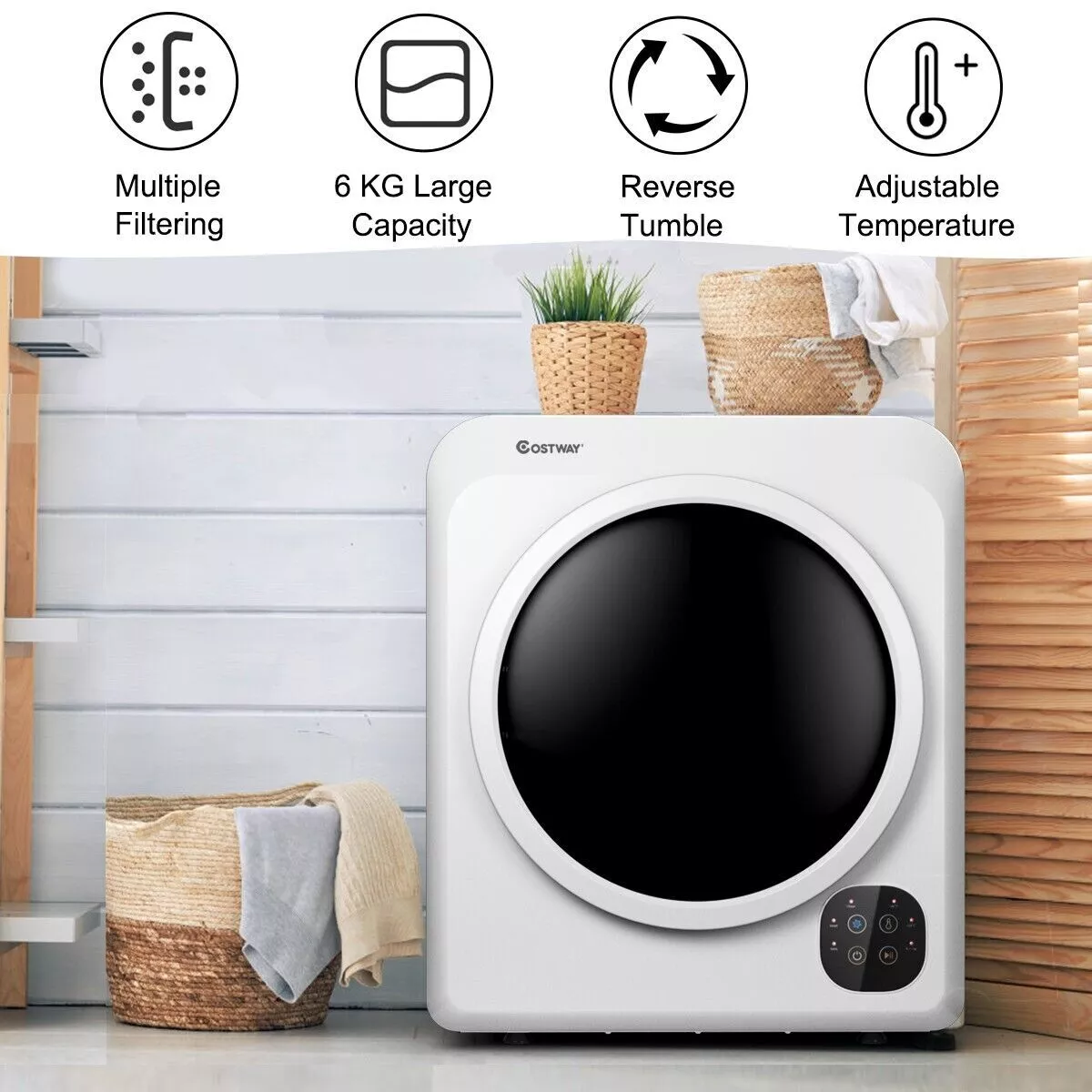 6KG Electric Vented Tumble Dryer - Image 2