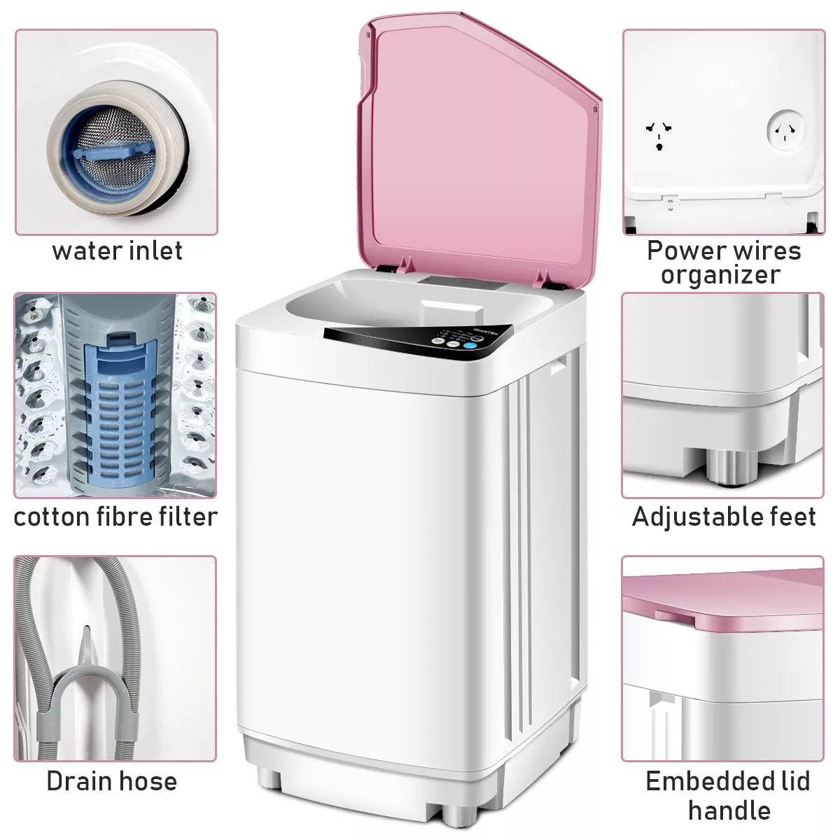7.7lbs Portable Apartment Washer & Spin Dryer - Image 3