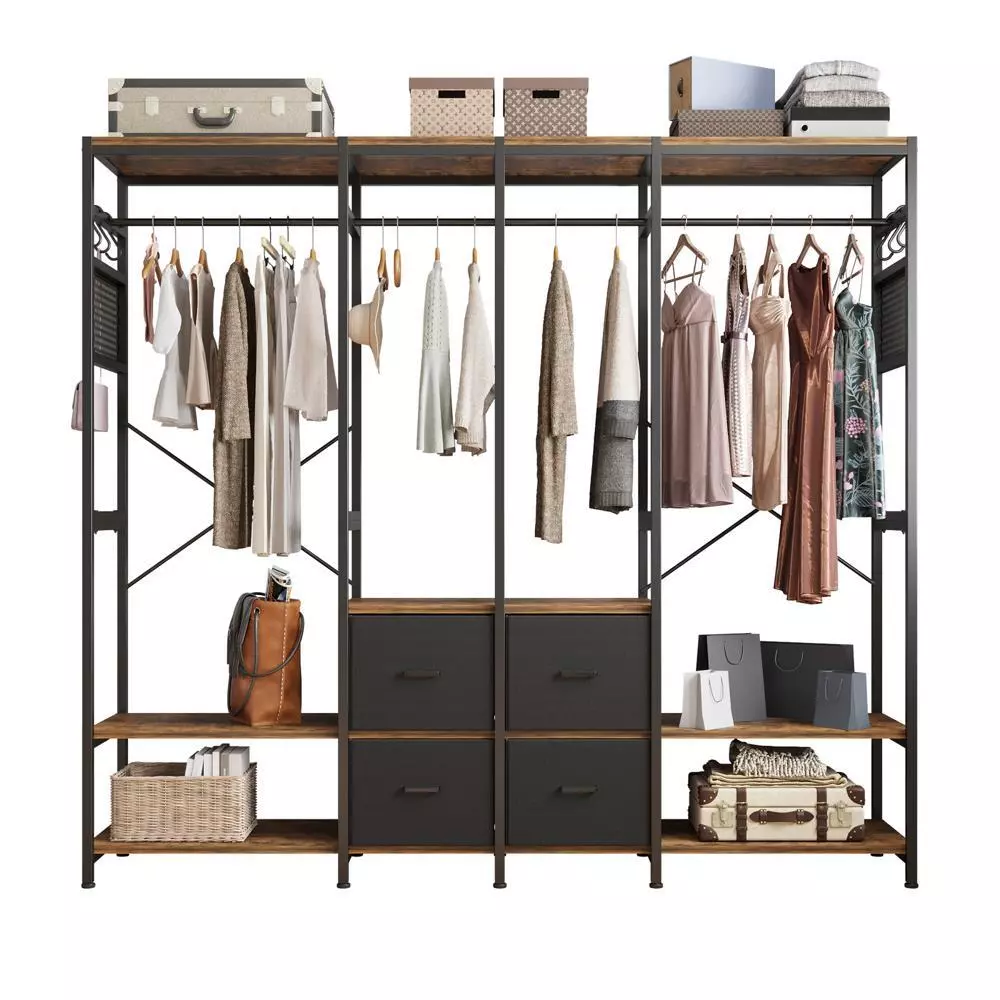 78" Heavy Duty Wardrobe Clothes Rack - Image 3