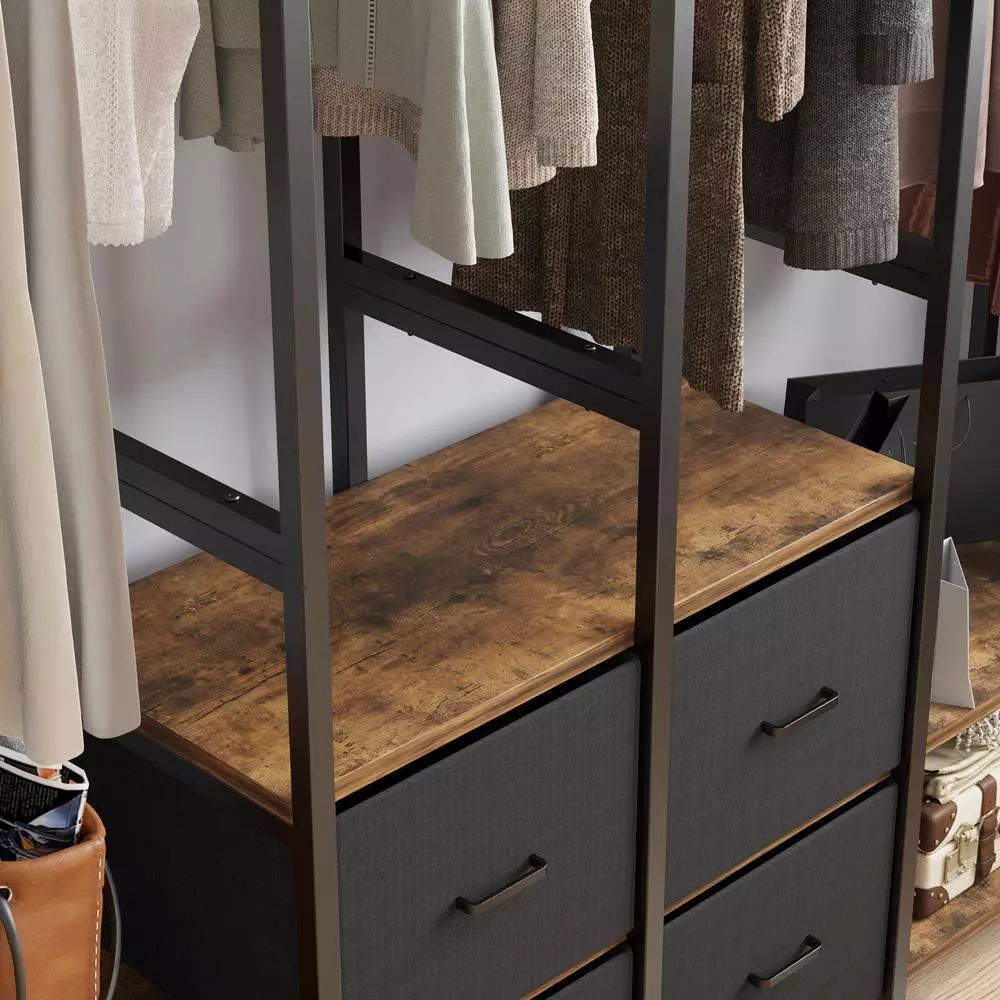78" Heavy Duty Wardrobe Clothes Rack - Image 7
