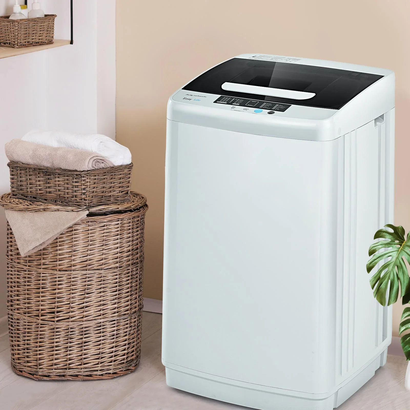 8.8lbs Portable Apartment Ventless Washer & Spin Dryer