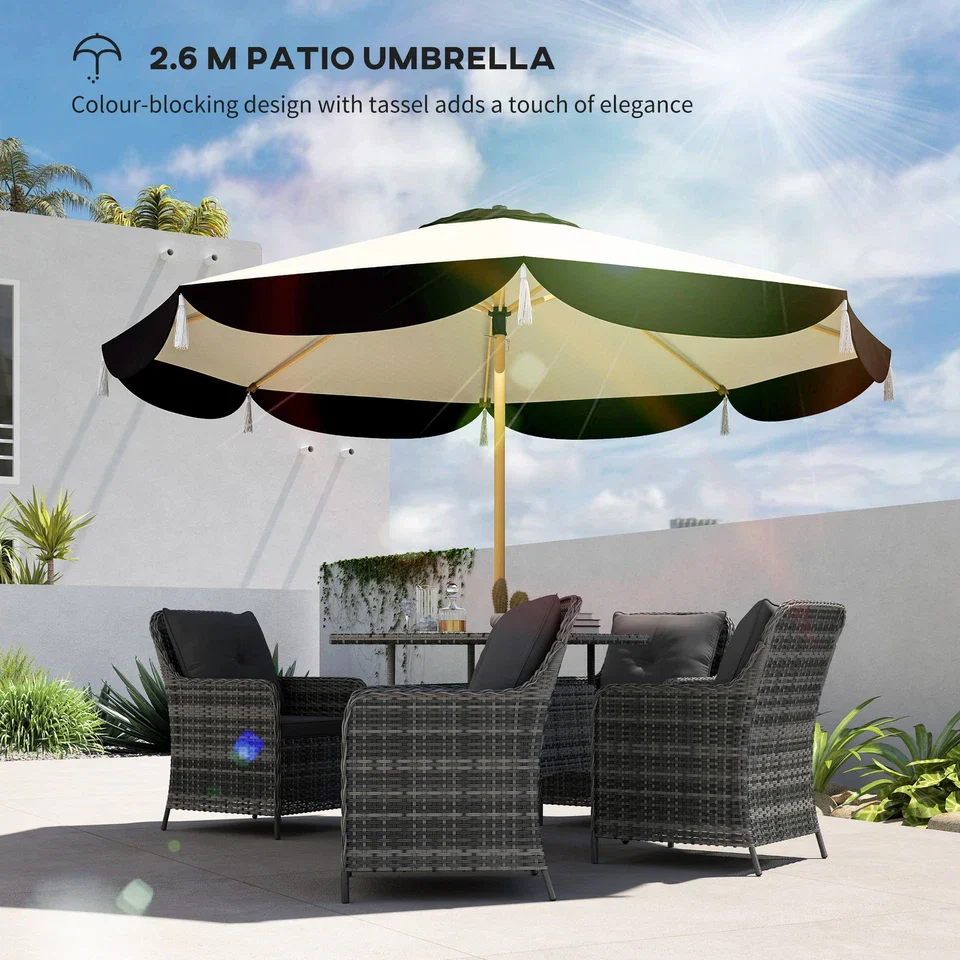 9FT Outdoor Large Patio Umbrella - Image 3