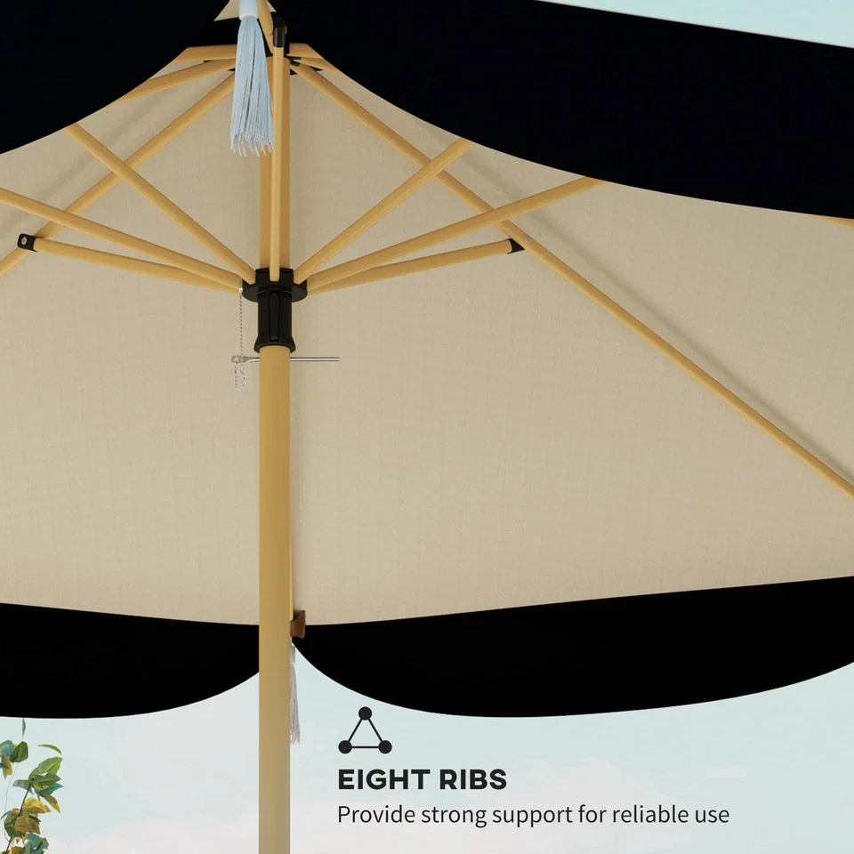 9FT Outdoor Large Patio Umbrella - Image 6