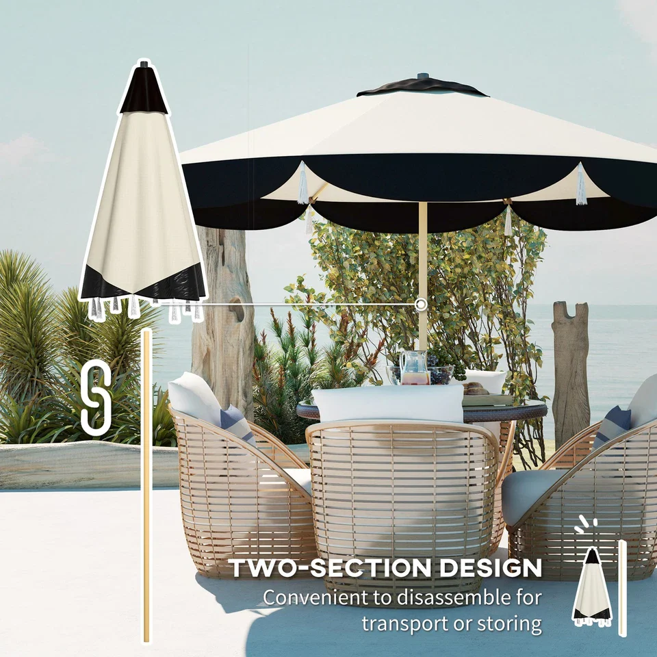 9FT Outdoor Large Patio Umbrella - Image 7