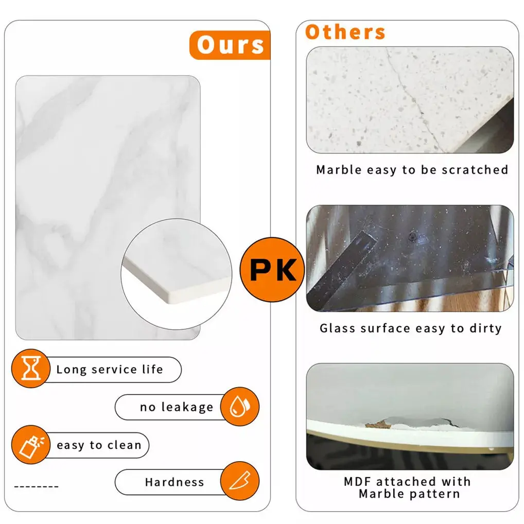 Abdur Marble Square Dining Table For 4 - Image 6