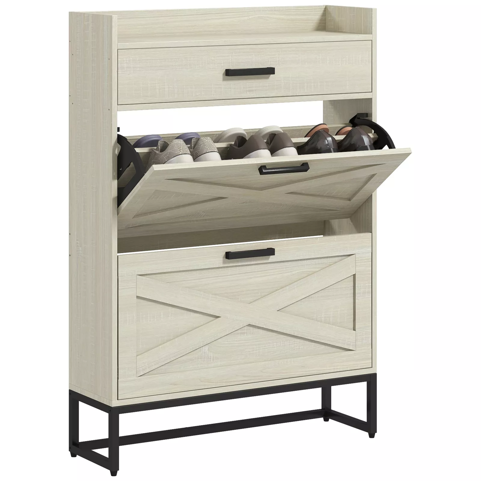 Adele Narrow Entryway Shoe Cabinet - Image 2