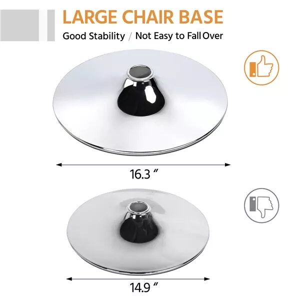 Adem Leather Swivel Kitchen Bar Stools (Set of 2) - Image 5