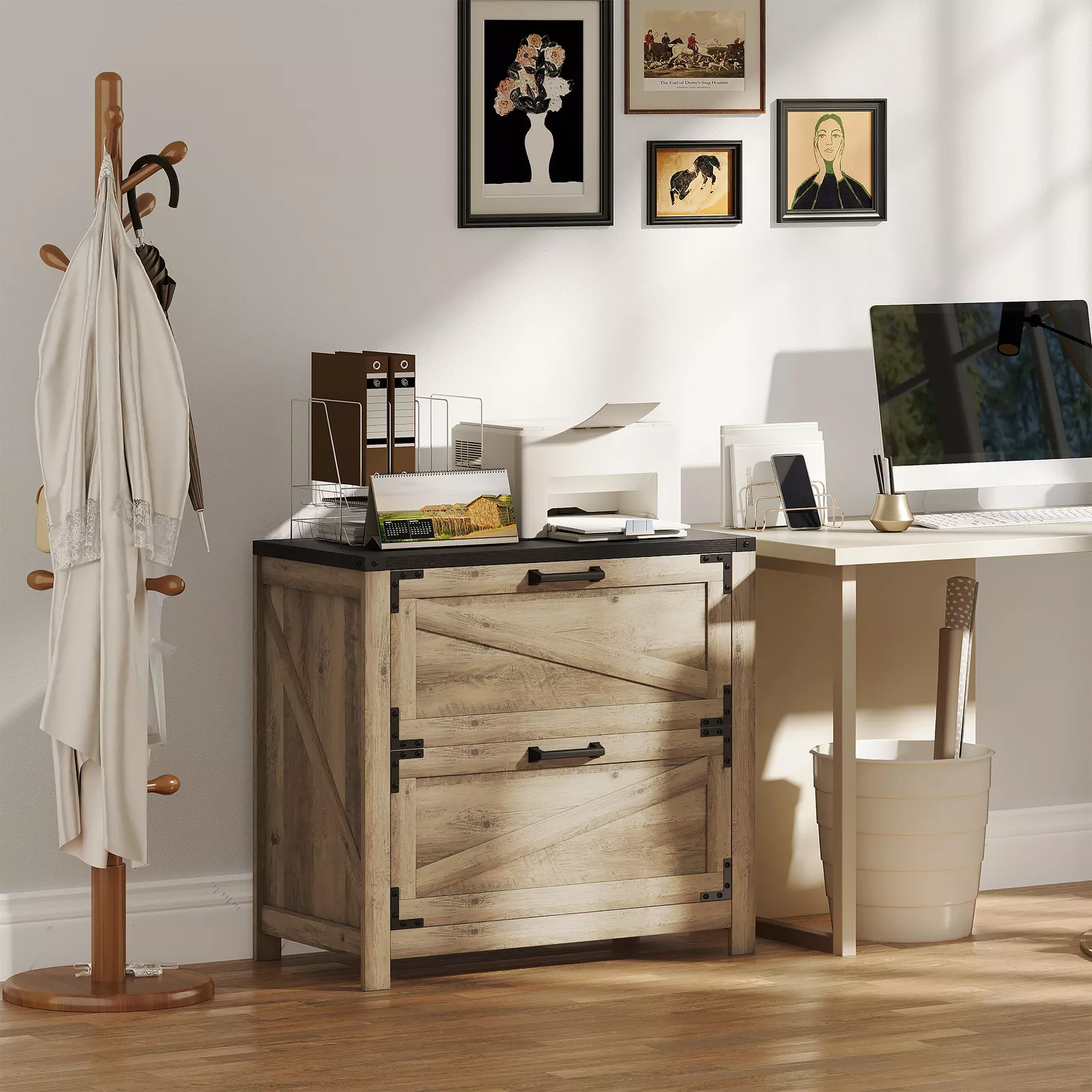 Albie 2 Drawers File Cabinet