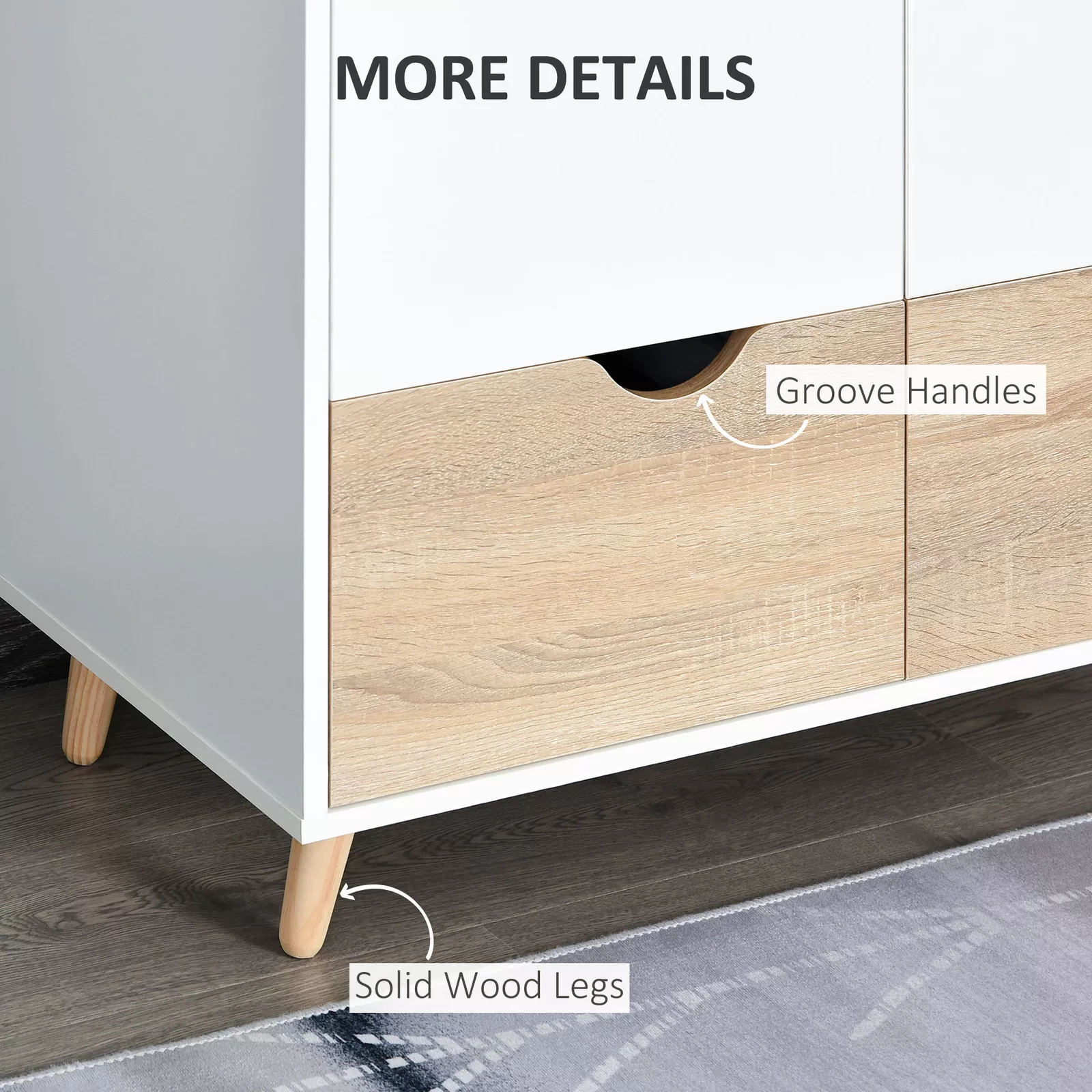 Alec 2 Door Wardrobe With Drawers - Image 6