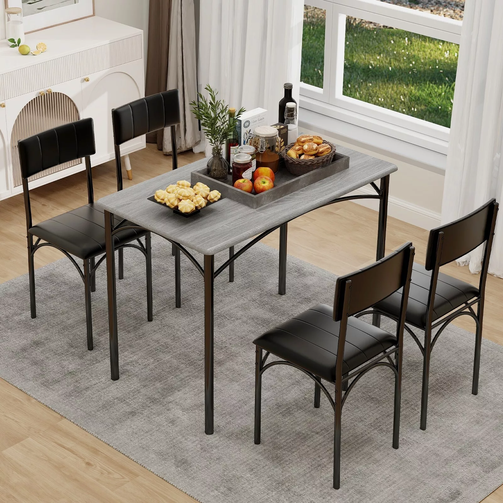 Alfie Kitchen Dining Table Set For 4