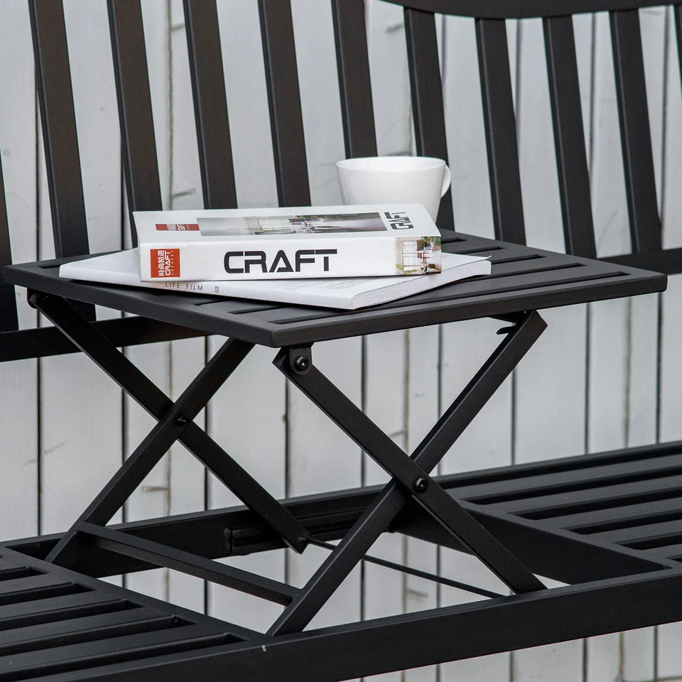 Allan Metal Outdoor Garden Bench - Image 8