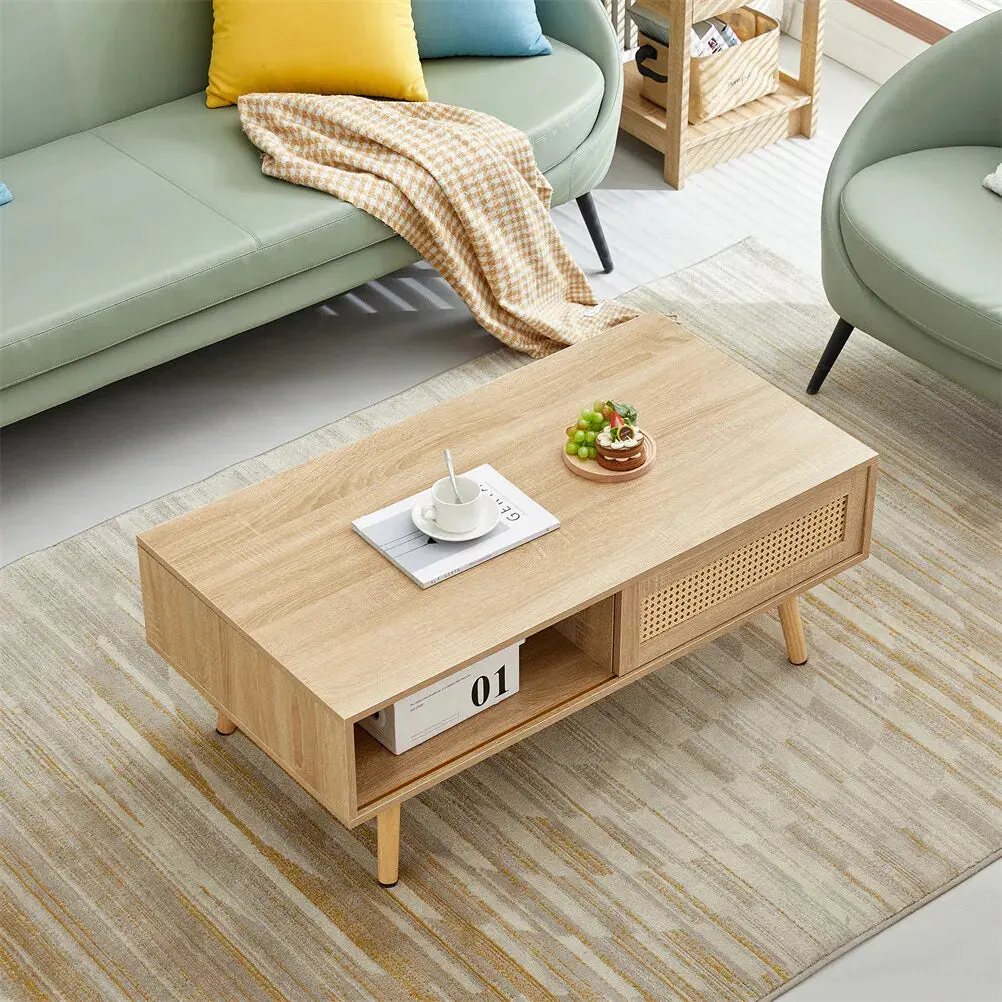 Anaya Rattan Coffee Table - Image 2