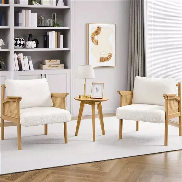 Anna Rattan Accent Armchair - Image 2