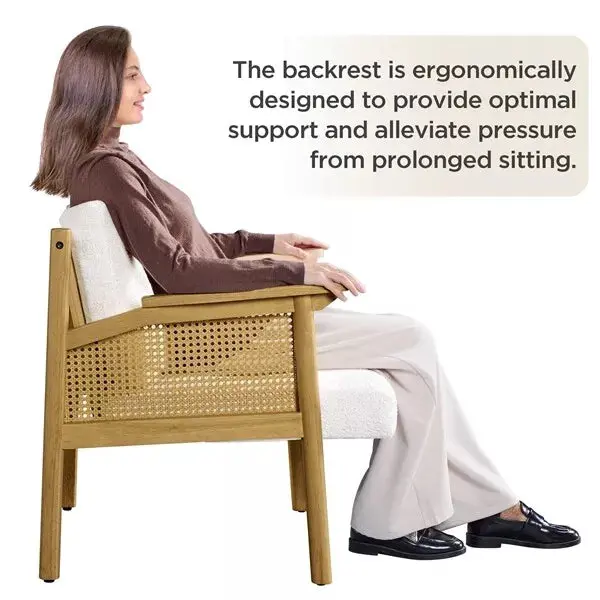 Anna Rattan Accent Armchair - Image 4