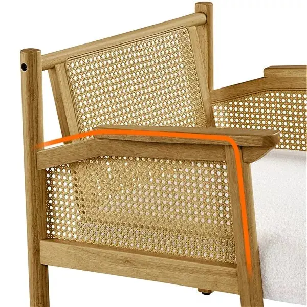 Anna Rattan Accent Armchair - Image 6