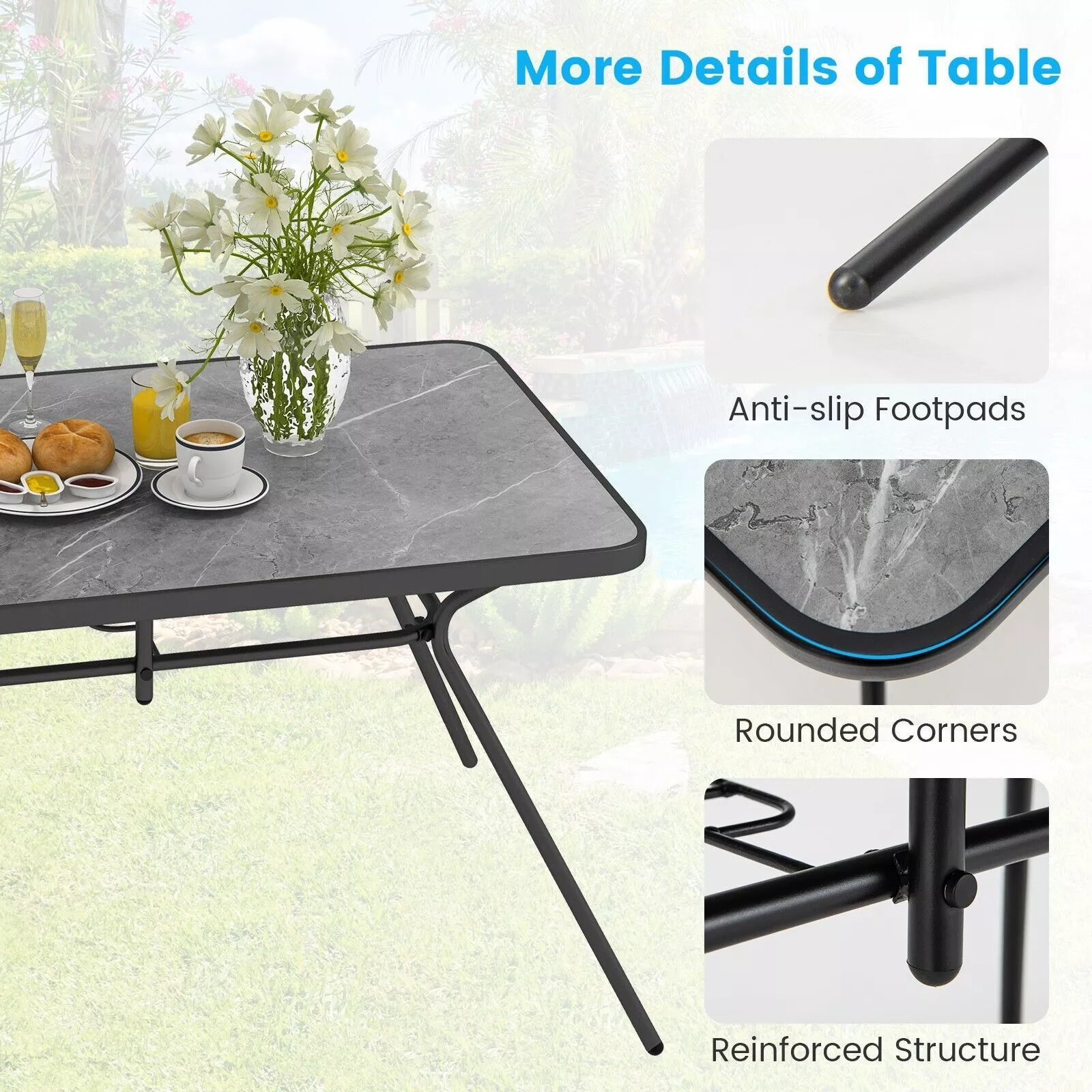 Annika Outdoor Garden Coffee Table - Image 3