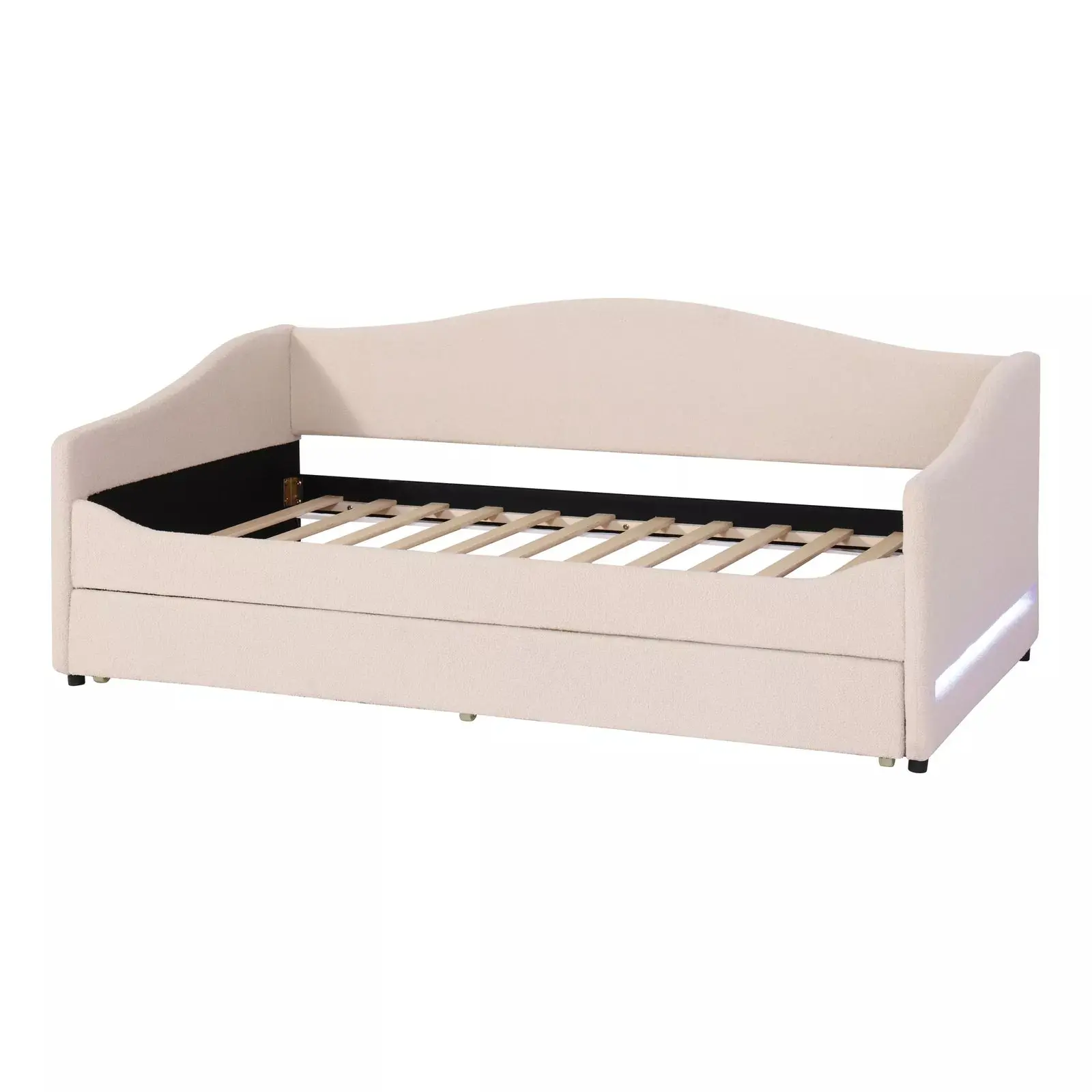Aran Upholstered Trundle Daybed With Light - Image 3