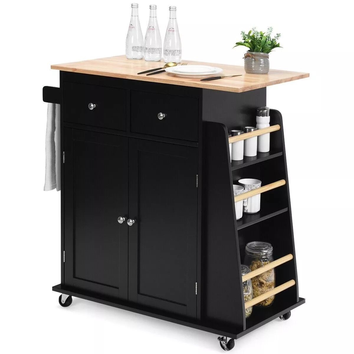 Arman Small Kitchen Island With Wheels - Image 9