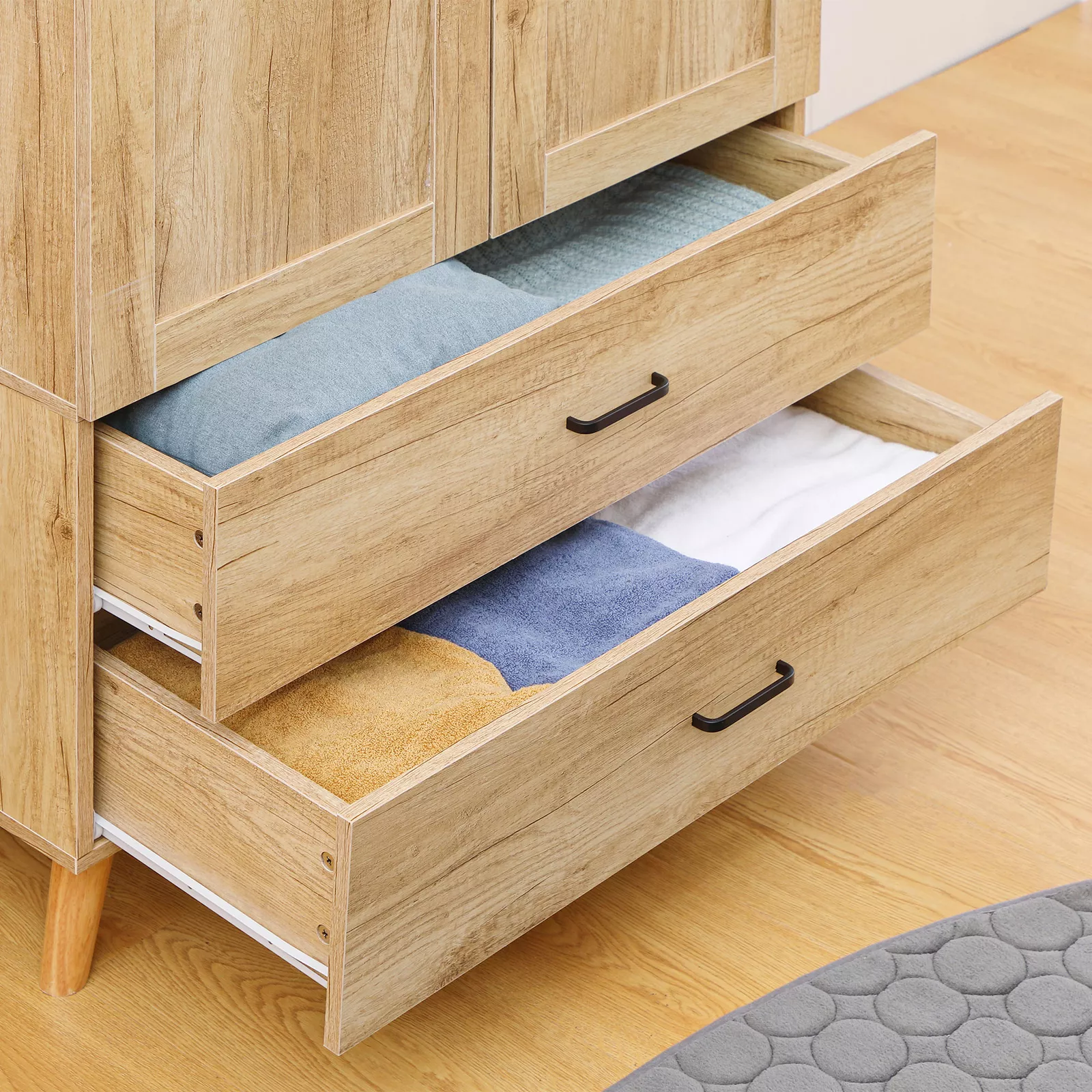 Aron 2 Door Wardrobe With Drawers - Image 6