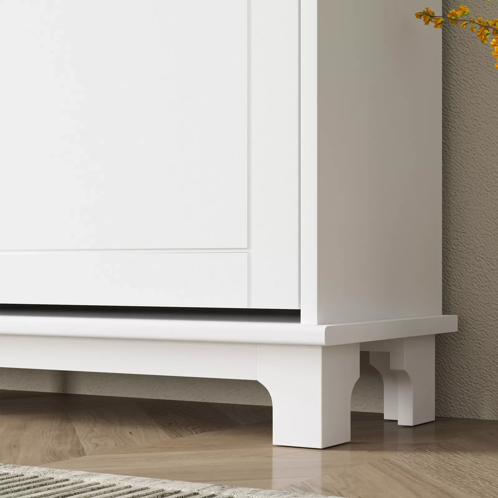 Arran Narrow Entryway Shoe Cabinet - Image 7