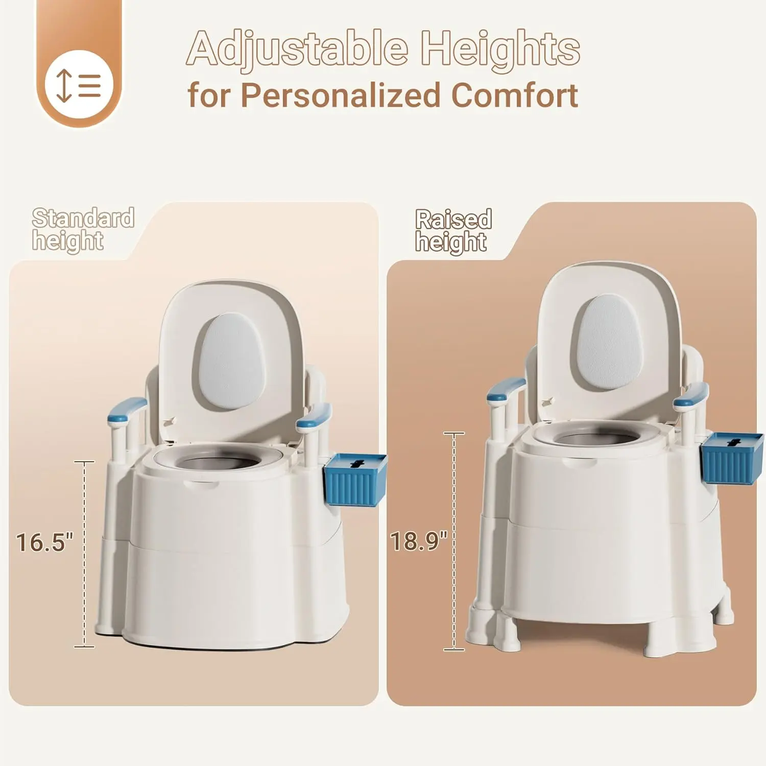 Ashton Adult's Bedside Commode Chair - Image 5