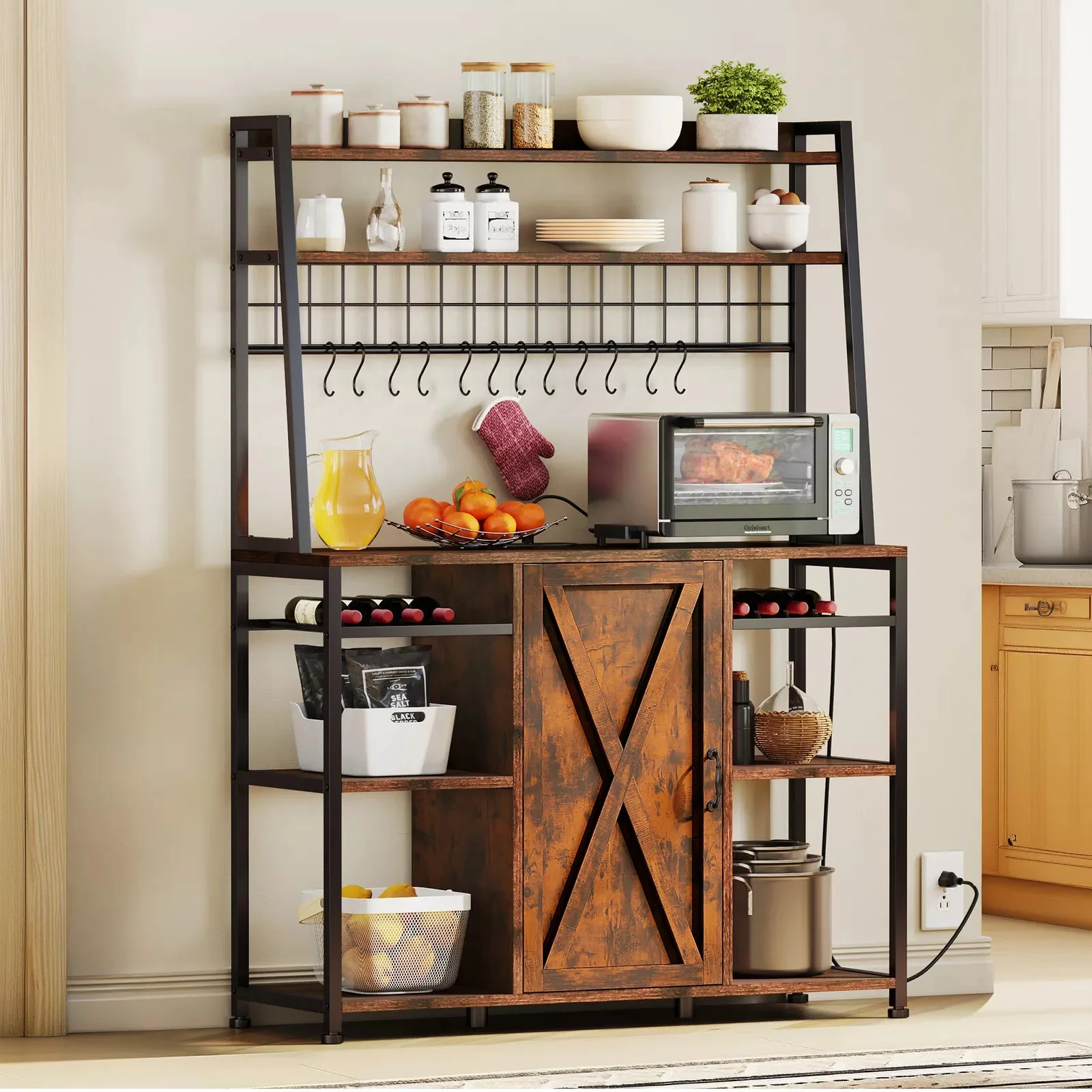 Austin Bakers Rack With Cabinet
