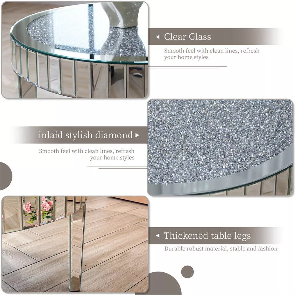 Austin Round Crystal Coffee Table - Image 6