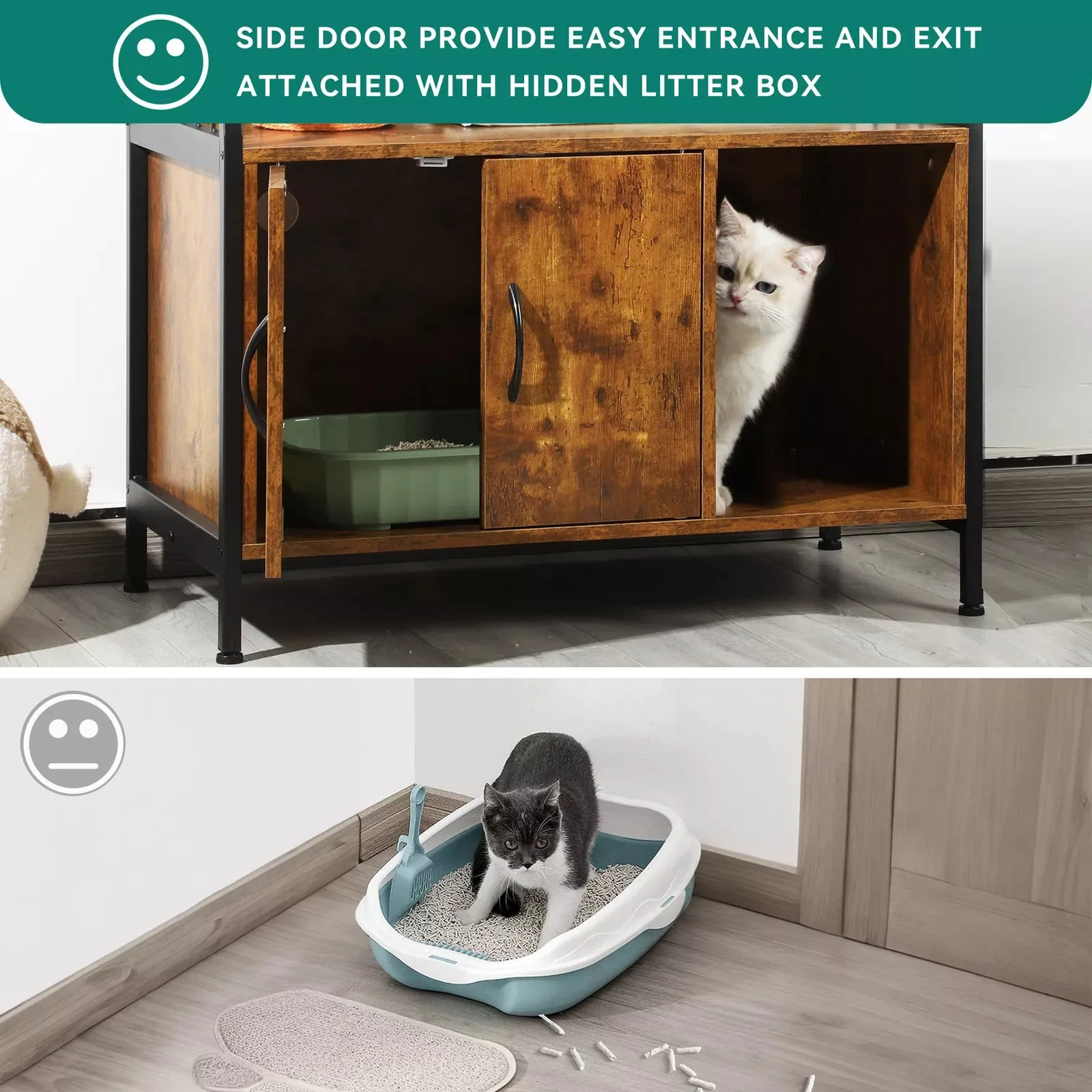 Autumn Cat Litter Box Enclosure Furniture - Image 4