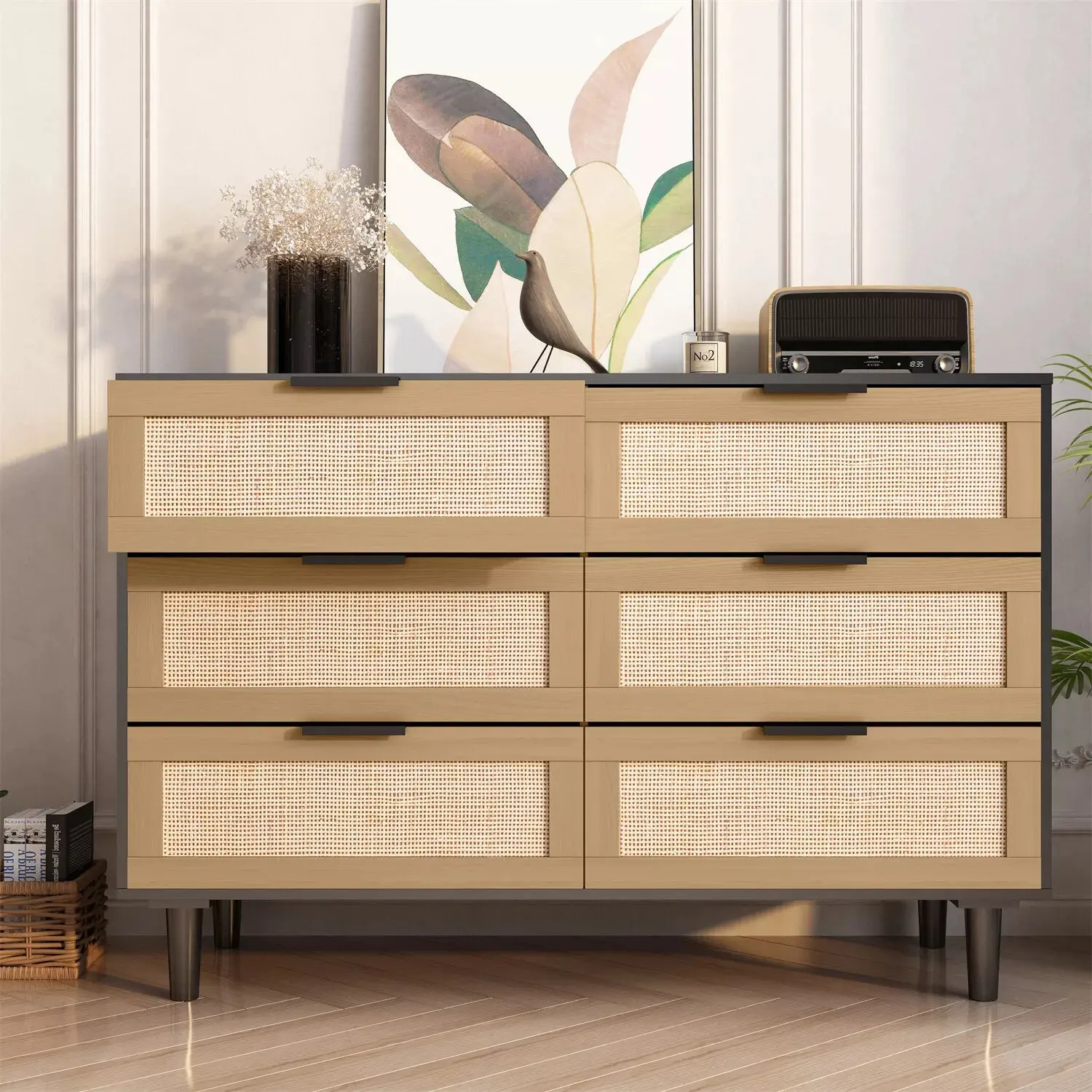 Ayub Rattan 6 Drawer Chest Dresser - Image 2